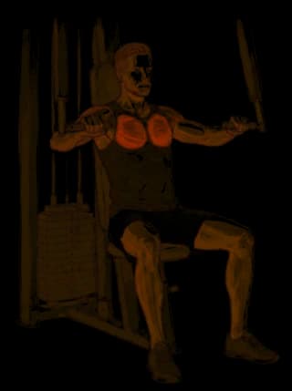 Ilustrácia tlaku na hrudník v MojeFitko